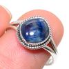 Натуральный кианит, драгоценный камень, ручная работа, серебро 925 пробы, ювелирное кольцо, размер 7.5 C2E97