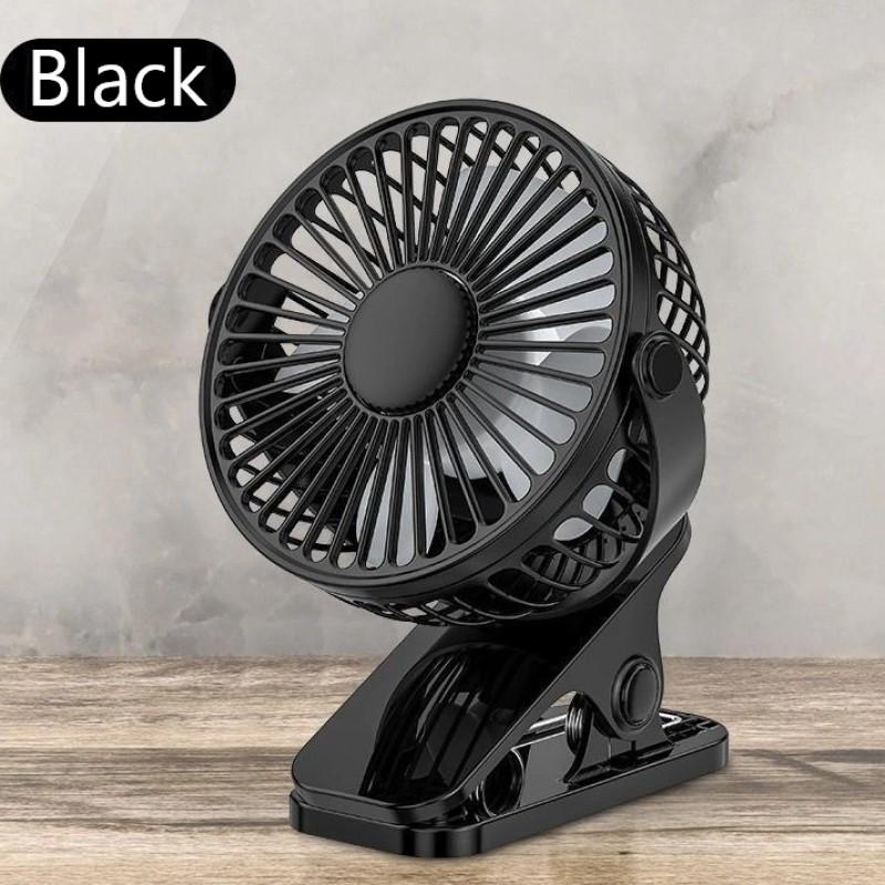 USB Powered Table Fan Clip-on Type Portable Mini Desk Fan 360 Degree Rotation Adjustable Clip-on Fan For Student Dormitory Offic