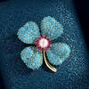 Ethnic-style Clover Brooch, High-end and Elegant Four-leaf Clover Pearl Brooch, Exquisite and Light Luxury Pin