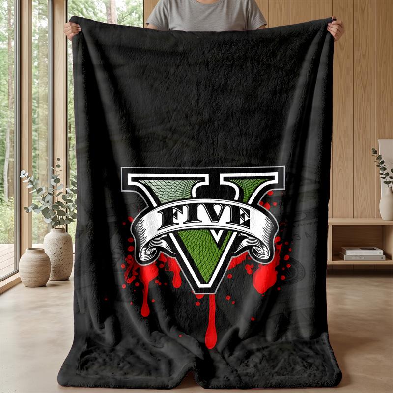 Grand theft autoPrinted Flannel Blanket Cozy Skin-Friendly Warm Throw for Couch Bed Indoor Daily Use