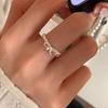 Элегантное регулируемое кольцо для указательного пальца: Минималистичный бант с жемчугом для женщин, легкая роскошь, изысканный дизайн