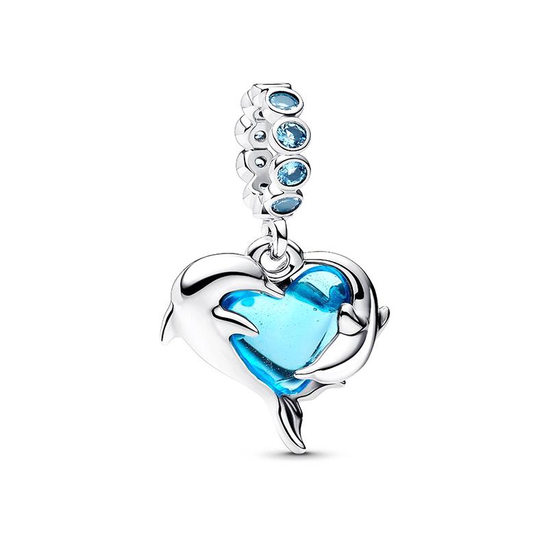 Оригинальный Шарм Морское Животное Подвеска из Циркона Бусины Подходит для Браслетов Ожерелье Шармы Медь Женский Роскошный DIY Изготовление Ювелирных Изделий