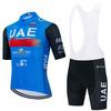 UAE Team Cycling Jersey Set Mens Mountain Road Bike Apparel Performance Short Sleeve Kit