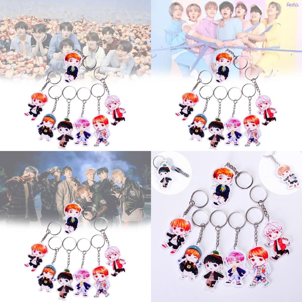 High-quality Bts Bangtan Boys Acrylic Key Ring Keychain Featuring Beloved Jung Kook Jimin Jin V Suga Jhope