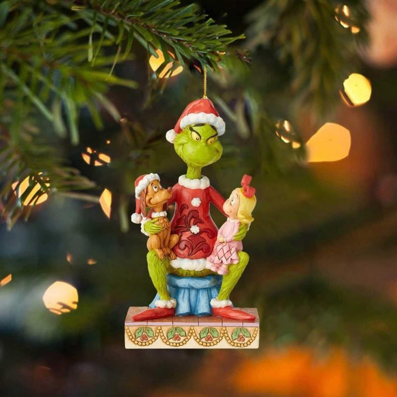 How The Grinch Stole Christmas Car Ornament With Acrylic Material For Holiday Decor