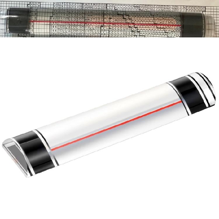 Travel Friendly 6 Inch Craft Ruler Integrated Magnifying Lens Sliding Guide Sewing Measurement for Detailed Projects