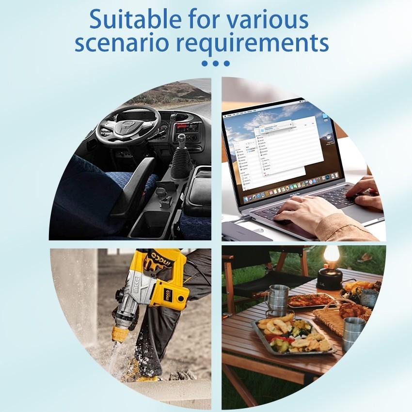 Портативный инвертор солнечной энергии Чистая синусоида DC12V 24V в AC 220V Преобразователь для путешествий, грузовика, автомобиля, бытовой техники