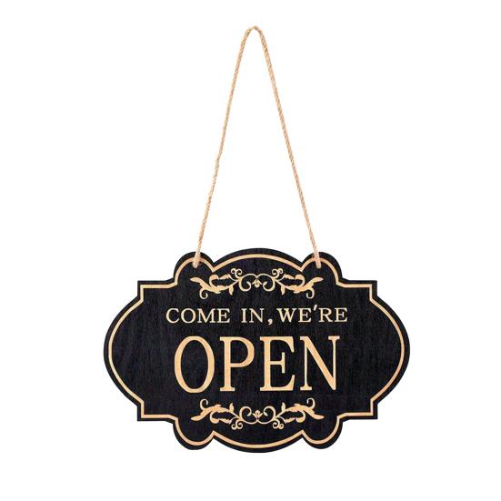 Rustic Business Sign Wooden Open And Closed Sign Double Sided