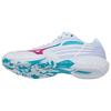 Mizuno Wave Claw 2 Wide White Fuchsia Blue Unisex Sneakers 71GA211060