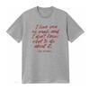 Casual Rounisextic Love Quote Red Cursive Letter Print Aesthetic T Shirt Vintage Stylish Stretched Top For Everyday Wear