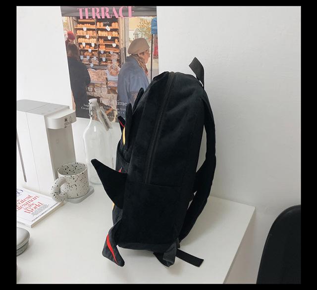 Рюкзак ручной работы Плюшевый Соник Шедоу Блэк Чаризард для пар