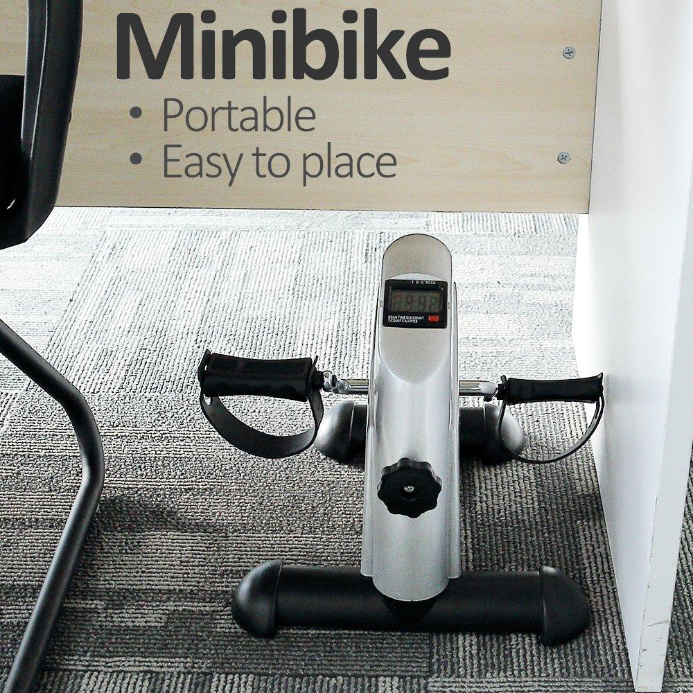 Rehabilitation Training Equipment Exercise Bike Pedal Exerciser Portable Foot Cycle Arm & Leg Peddler Machine with LCD Screen Displays