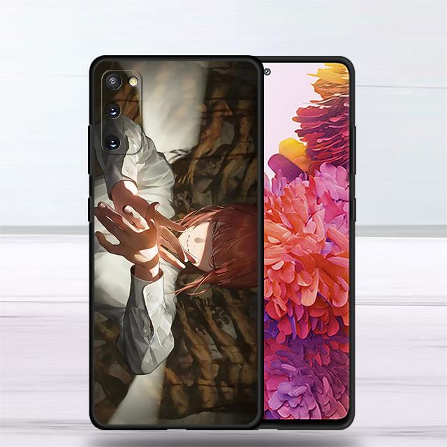 Чехол для Samsung Galaxy S22 Ultra S20 FE S21 Plus S10 Lite S10e S9 S8 S7, силиконовый чехол для телефона, мягкий чехол с бензопилой, человек Makima Sac