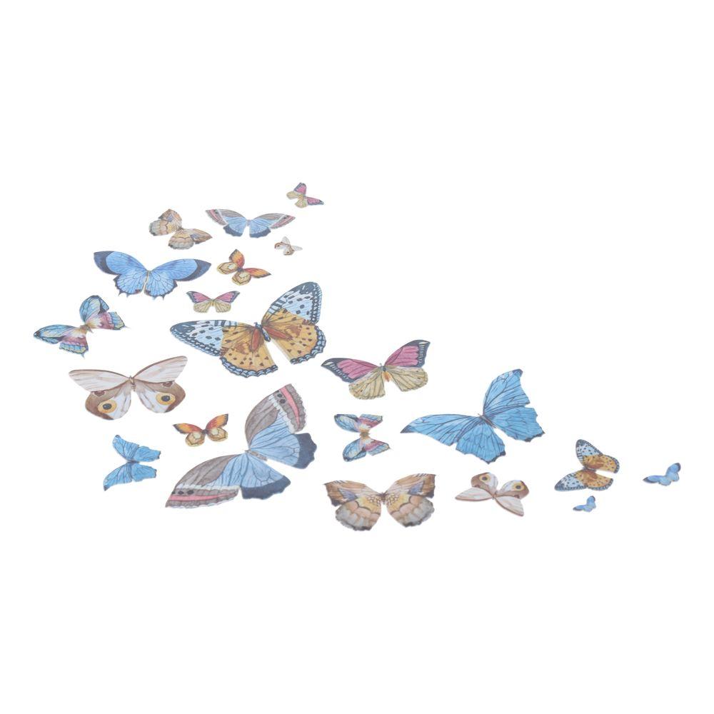 8*7.6cm Heat Transfer Stickers Butterfly Ironing Patch Butterfly Iron on Patches For Clothes