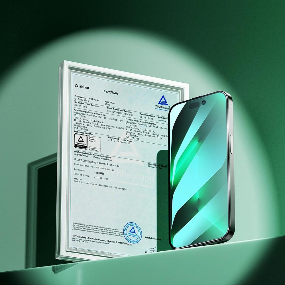 Joyroom Knight Green Glass For Iphone 14 Pro Max With Anti Blue Light Filter For The Entire Screen (Jr-G04)