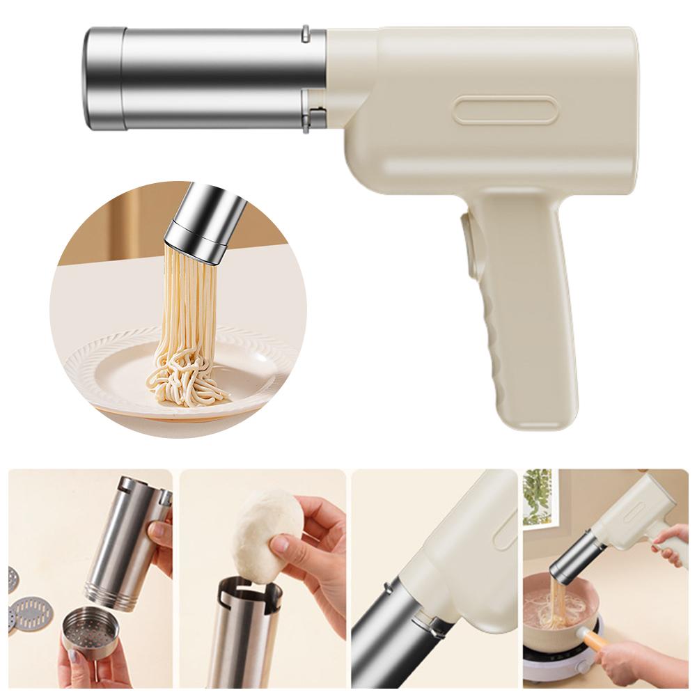 Ручная машина для приготовления спагетти и лапши с зарядкой через USB-порт. Изготавливает настоящую домашнюю лапшу. Машина для приготовления лапши с 5 видами пасты.