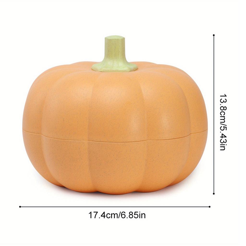 Pumpkin Dried Fruit Basket Creative Double Layer Sealed Waterproof Basket Fruit Snack Box for Living Room Home Decoration