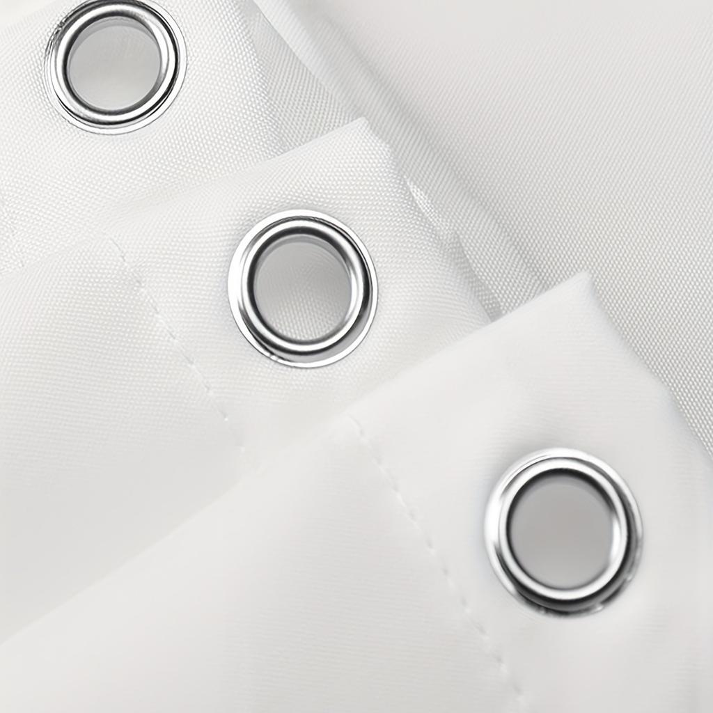 1 Полиэстеровая шторка для душа с черным лиственным узором - Машинная стирка, Ткань для всех сезонов, Подходит для украшения ванной комнаты