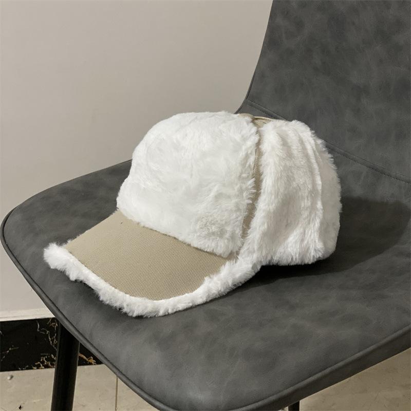 Шапка женская осенне-зимняя плюшевая шапка модная ветрозащитная хлопковая шапка универсальная плюшевая шапка мужская