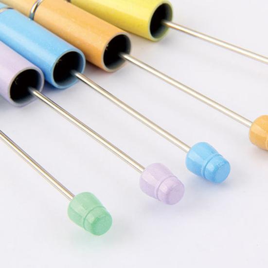 10 шт. ручек DIY с бусинами, с разноцветными бусинами и заправляемыми чернилами, шариковая ручка для плавного письма, креативная поделка для детей, забавные школьные принадлежности