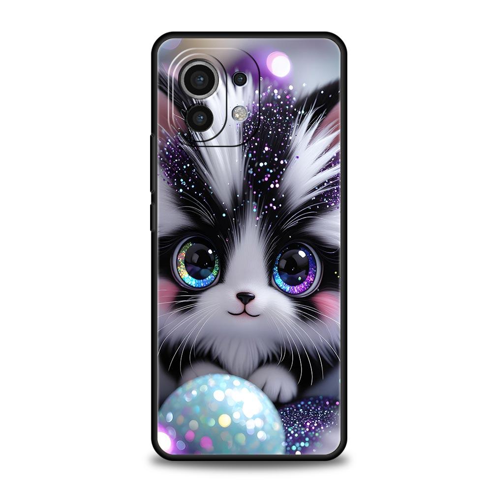 Чехол-накладка с ярким дизайном кошки для Xiaomi Mi 17 Pro Max 15 14 13 12 11 Ultra 15T 14T 13T 12T 11T Pro Lite Мягкий ТПУ Корпус