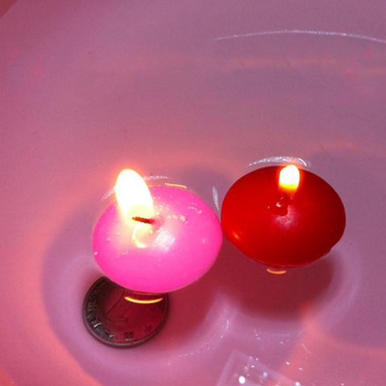 10 шт. свечей-таблеток мини бездымные экологичные мерцающие для признания в любви на День святого Валентина плавающие свечи для вечеринки