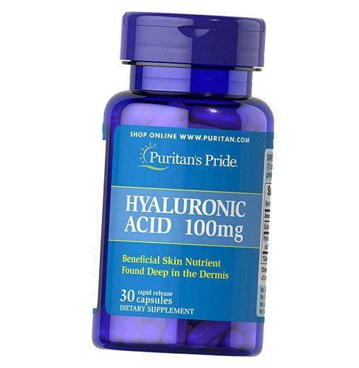 Гиалуроновая кислота, Hyaluronic Acid 100, Puritan's Pride  60капс (68367002)