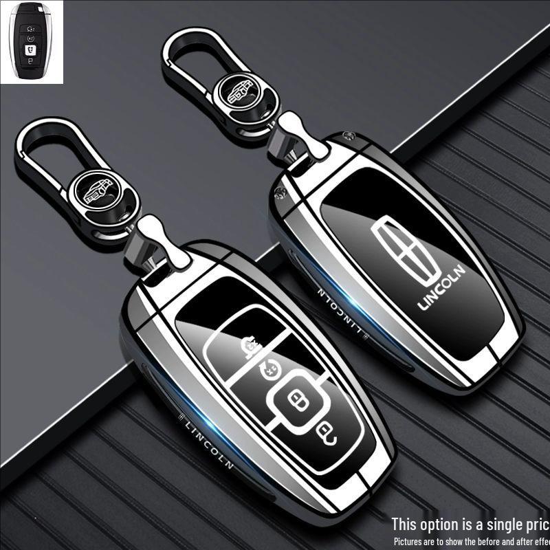 Совместимый чехол для ключа для Lincoln Z, Navigator, Adventure, Aviator, MKC, MKZ, Continental, MKX - Чехол для автомобильного ключа