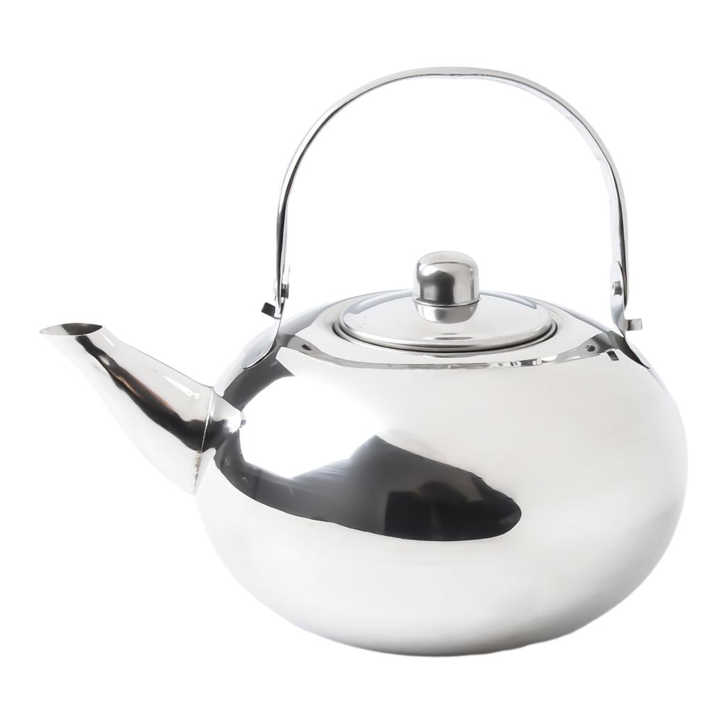 Чайник из нержавеющей стали с термостойкой ручкой для повседневного использования, для кемпинга