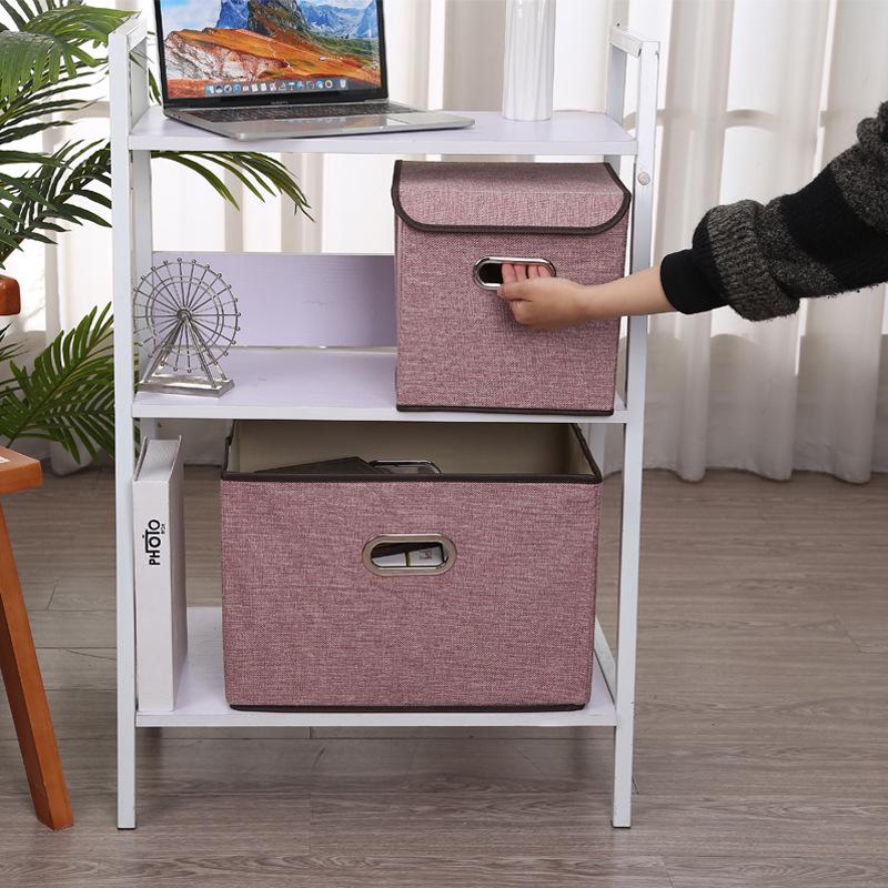 Ящик для хранения одежды: Ткань из хлопка и льна, для шкафа-купе