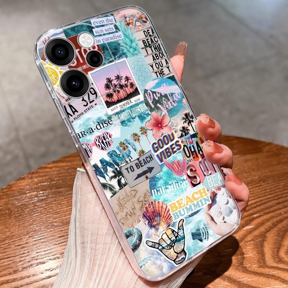 Чехлы Для OPPO Reno15 15F 15Pro Милая Девочка Сердце Любви Легкий Простота Мягкий Прозрачный Корпус Для Reno 15F 15 Pro Capa