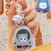 Backpack Cat Luminous Keychain Toys Cartoon Bag Decorations Kids Cute Gifts