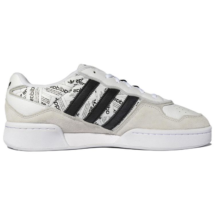 adidas Courtic Allover Print — белые черные кроссовки унисекс, обувь — белый основной, черный, серый — два ID4081