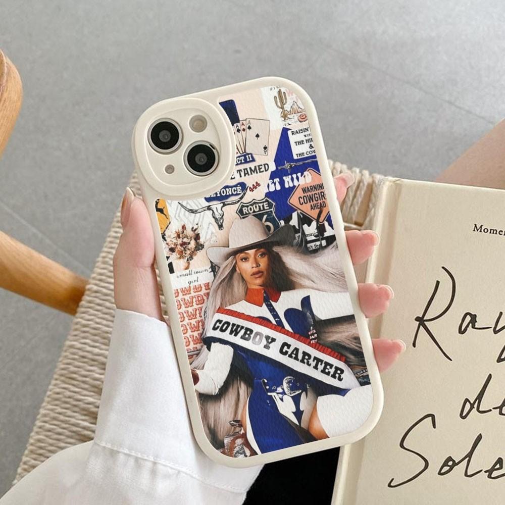 Singer b-Beyonce c-Cowboy  Phone Case Hard Leather For iPhone 16 15 14 13 12 Mini 11 14 Pro Max Xs X Xr 7 8 Plus Fundas
