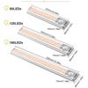 Новый беспроводной светильник под шкафом, светодиодный датчик движения, лампа для шкафа, 80/120/160 светодиодов, перезаряжаемая от USB, для кухни, спальни, шкафа