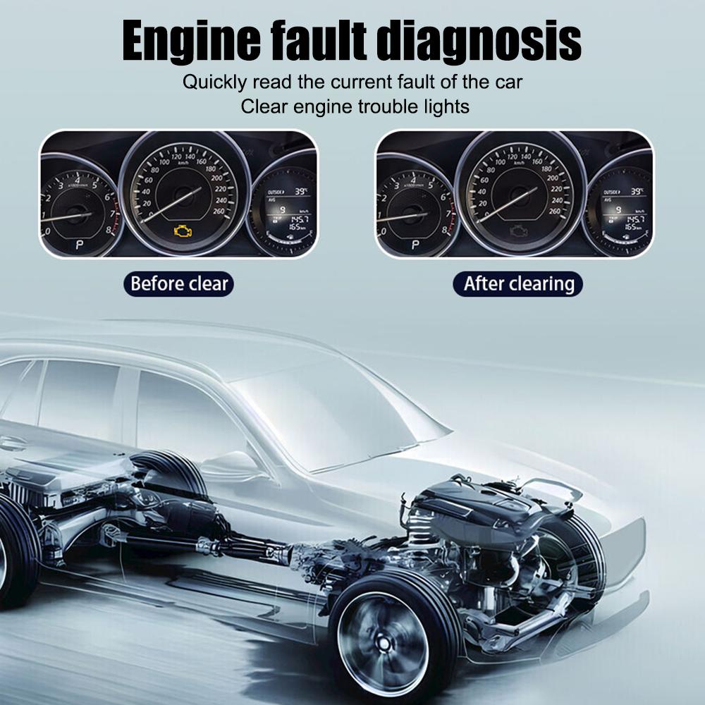 Автомобильный диагностический инструмент V314 Автомобильный сканер OBDII Считыватель Обнаружение Автомобильный детектор неисправностей Универсальная бортовая карта считывания кодов