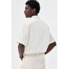 H M Linen Blend caMp sHirt Regular Fit creaM