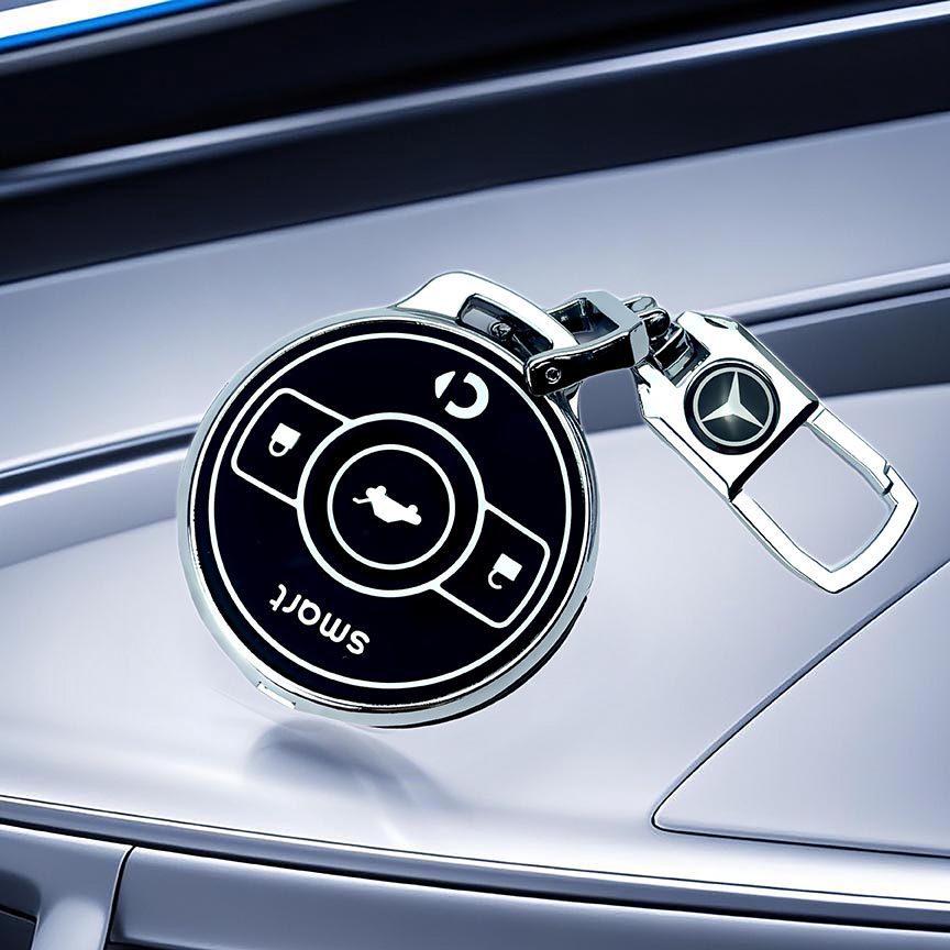 Чехол для ключа Mercedes-Benz: Сплав цинка и силикон для A-класса, C-класса, E-класса