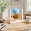 Solid Wood Wire Winding Rack Detachable Spindle Winder Wool Storage Rack  Craft Supplies