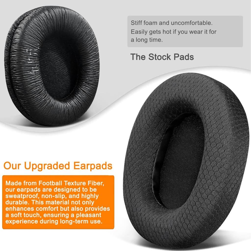 Амбушюры SOULWIT сетчатая ткань для наушников SONY, сменные амбушюры, шумоизоляционные пенные амбушюры, черные MDR-CD900ST / MDR-7506 / MDR-V6 / MDR-V7