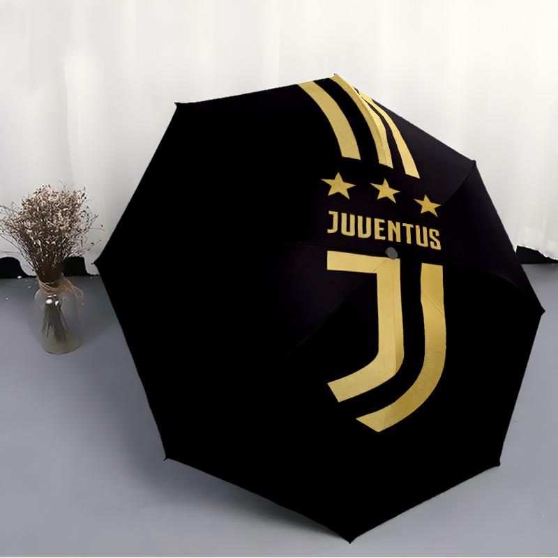 1pc Juventus Umbrella, Sun Protection, And UV Shielding. It Has Eight Sturdy Ribs for Outdoor Use And Perfect As a Holiday Gift
