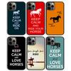 Чехол для телефона Keep Calm and Ride On Love Horse для iPhone 11 12 13 14 Pro Max Mini, чехол для iPhone X XS Max XR 5 6 7 8 Plus Coque
