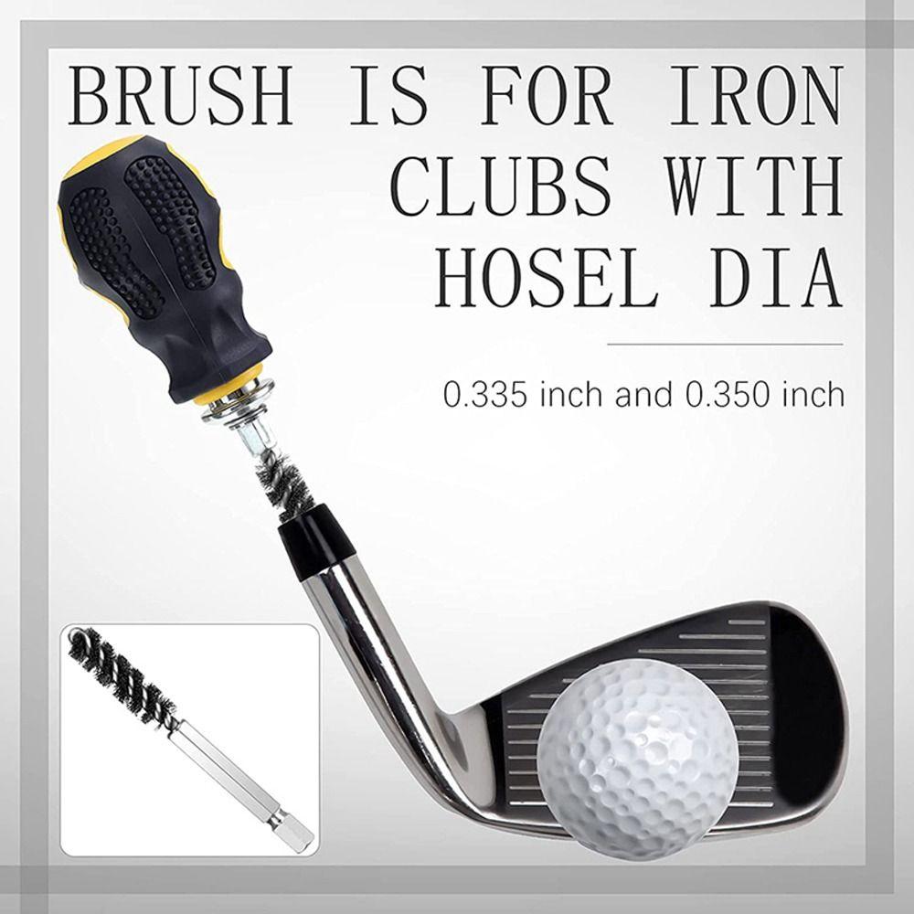Groove Cleaner Golf Clubs Head Hosel Brush Golf Club Brush Cleaning Brush Electric Drill Wire Brush