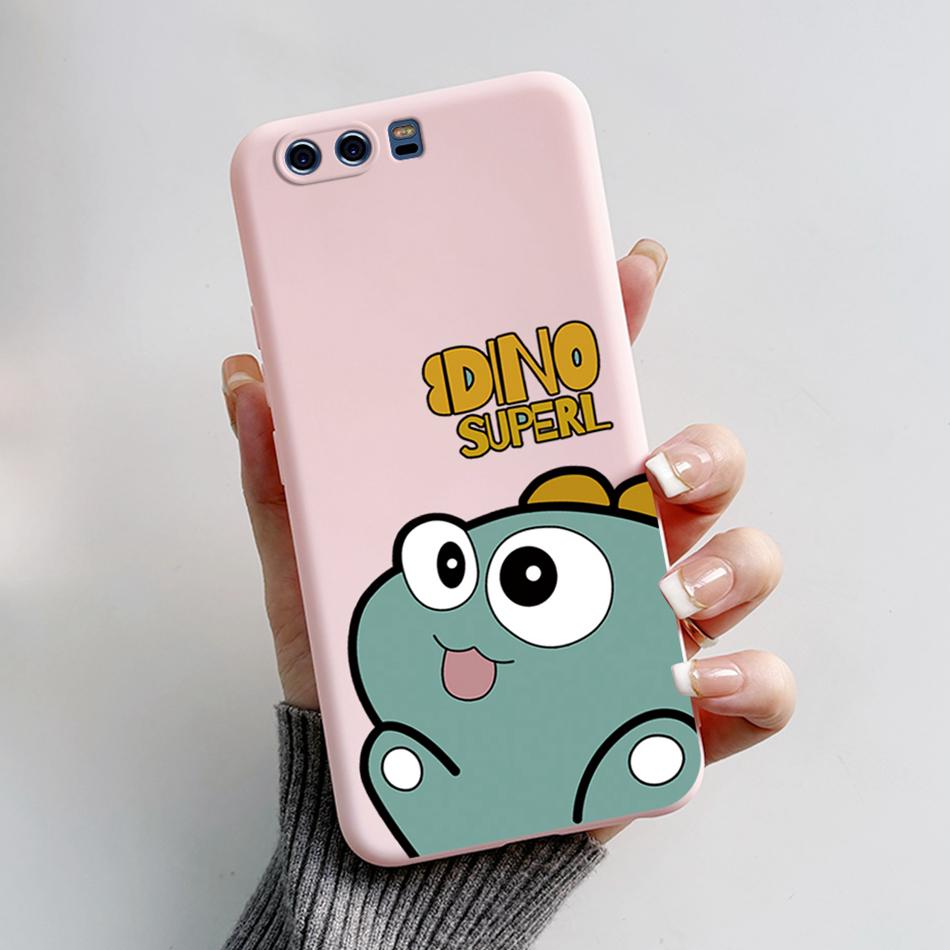 For HUAWEI P10 Case P10 Plus Cover Cute Bear Cartoon Frog Soft Matte Silicone Phone Case For HUAWEI P10 P 10 Plus Protector Case