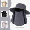Men and Women's Summer Sun Hat Outdoor Breathable Sun Hat Big Brim Fisherman Hat Neck Protection Fishing Hat Sun Protection Hat Sun Protection Hat