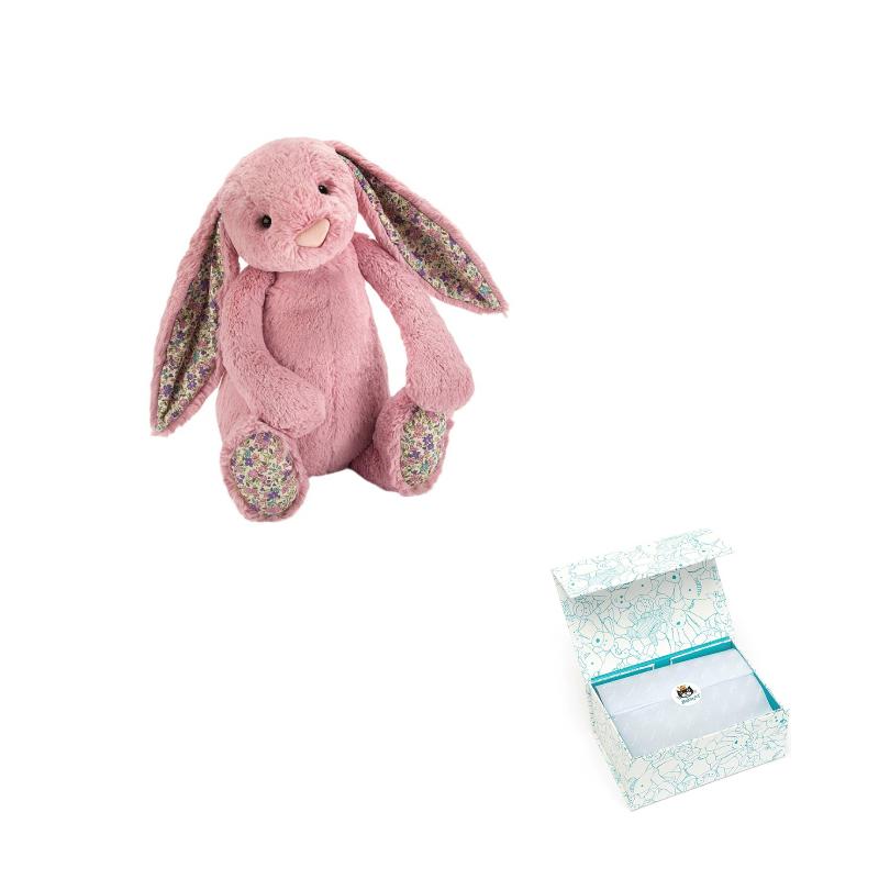 JELLYCAT Серия Бонни Кролик Цветочное Ухо Тюльпан Большой Милая Кукла Плюшевая Кукла Высота 36 см