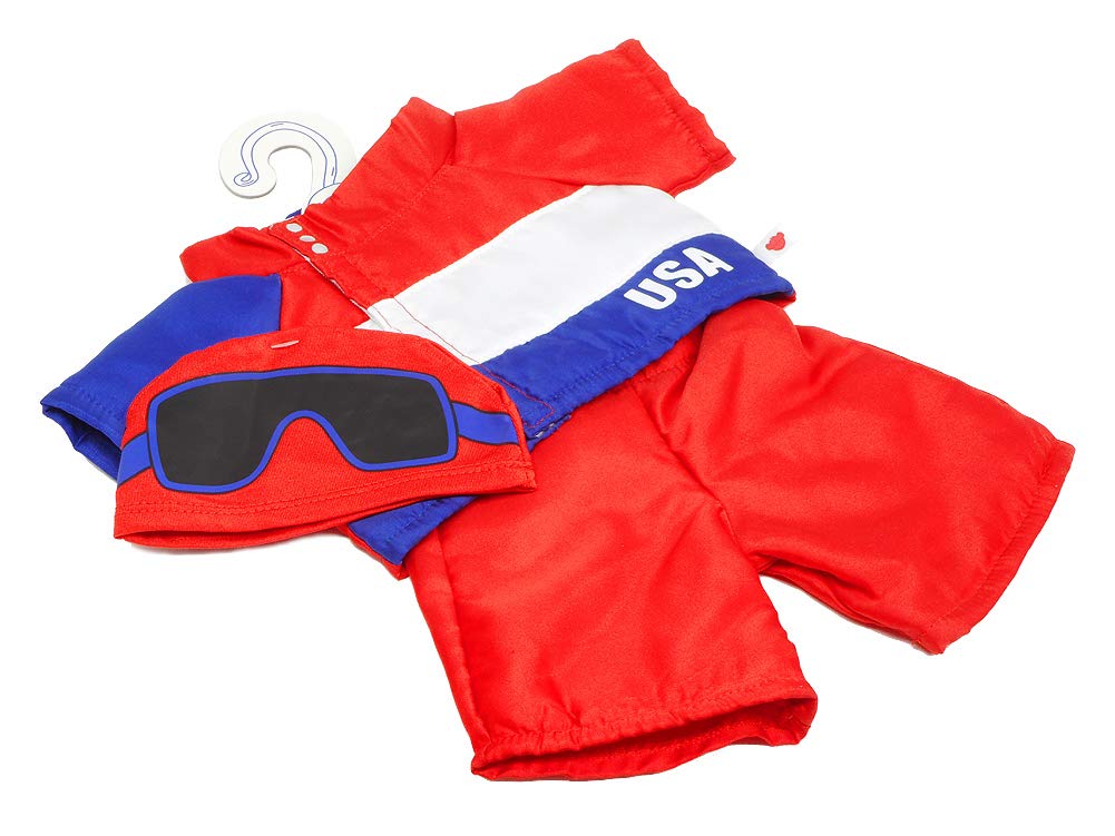 Мягкий костюм Build a Bear Набор сноубордистов Duffy Dress Up Одежда Disney Build a Bear USA Сноубордический костюм