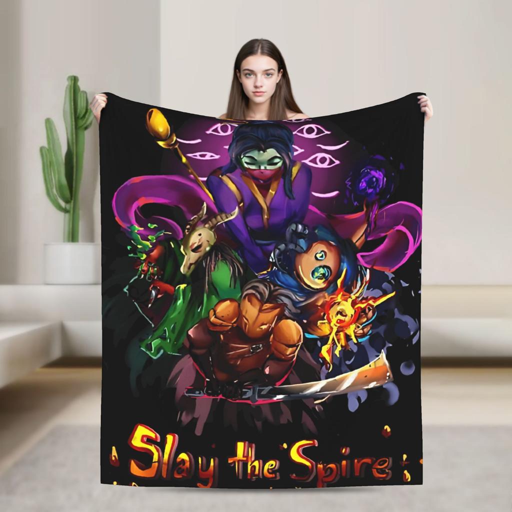 Slay the Spire 2 Games Flannel Blanket Autumn Soft Durable Throw Blanket for Boy Girl Living Room Bedspread Sofa Bed Cover