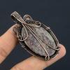 Astrophylite 999 Copper Wire Wrapped Pendant, Handmade Gemstone Pendant, Gift For Mom Antique Jewelry