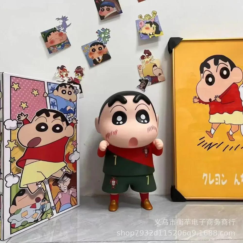 Crayon Shin-Chan Figure Anime Figures Model Personalized Creative Figures 1:1 Large Vinyl Superman Shinchan Figure Ornaments Toy